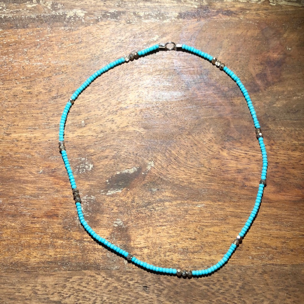 Handmade 14 inch Beaded Choker Necklace